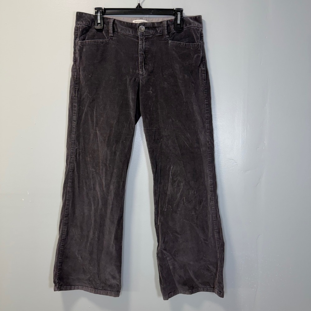 Banana Republic‎ Womens 30P Corduroy Trouser Pants Gray Petite 656116-00